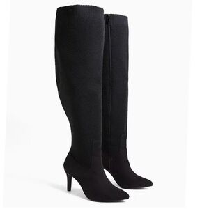 Torrid Elegant Black Over the Knee Boots